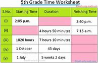 Image result for 5th Grade Time Worksheets