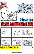 Image result for How to Draw the Broken Glass Drawing