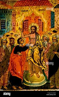 Image result for Icon Jesus and the Apostles