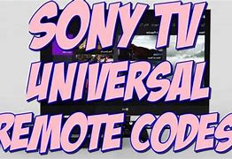 Image result for Program Sony Universal Remote