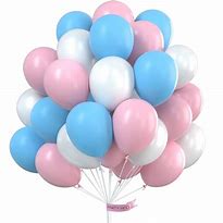 Image result for Pastel Blue and Pink Balloons with Rose Gold