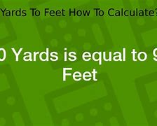 Image result for 30 Yards to Feet