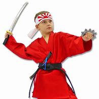 Image result for Red Karate Suit