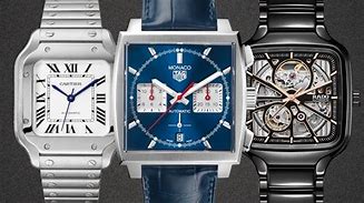 Image result for Square Face Watches Men