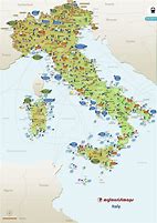Image result for Tourist Map of Italy