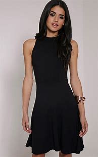 Image result for Dress Black White Sleeveless