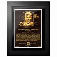 Image result for Jackie Robinson Hall of Fame Plaque