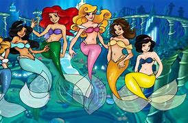 Image result for Disney Princess as Mermaids