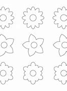 Image result for Flower Shape Cut Out Template