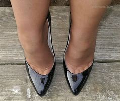 Image result for Black Patent Leather High Heel Pumps