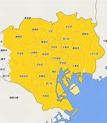Afbeeldingsresultaten voor 東京都 23 区地図