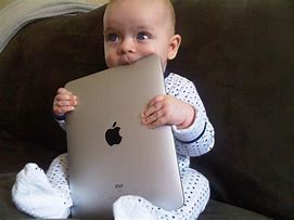 Image result for Meme of Kid Holding iPad at TV