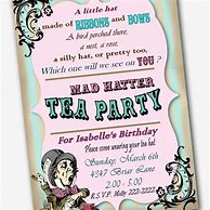 Image result for Mad Hatter Tea Party Templates