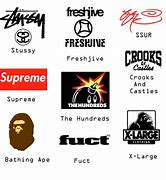 Image result for All Streetwear Brands