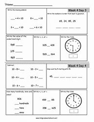 Image result for 2nd Grade Math Activity Worksheets