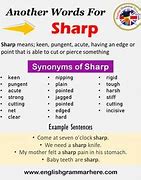 Image result for Sharp Synonym