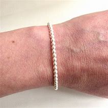 Image result for Silver Bead Bracelet