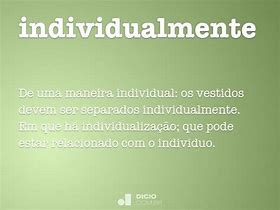 Image result for individualmente