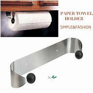 Image result for Metal Paper Towel Holder Under Cabinet