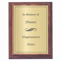 Image result for In Memory of Plaques