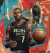 Image result for Kevin Durant Brooklyn Nets Art