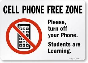 Image result for No Phone Zone Sign
