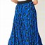 Image result for Blue Leopard Print Skirt