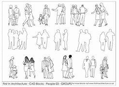 Image result for People Silhouette CAD Block