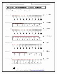 Image result for Measuring Lengths Using Rulers Worksheets