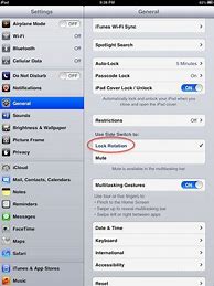 Image result for iPad Screen Rotation Lock Switch