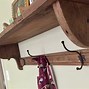 Image result for Painted Wooden Wall Shelf with Hooks