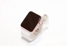 Image result for Rose Gold Apple Watch with Black Sports Band