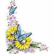 Image result for Butterfly Corner Design