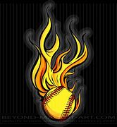 Image result for Flaming Softball Clip Art