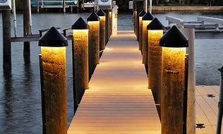Image result for Lake Dock Lighting