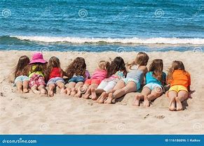 Image result for Girl Groups Lying Beach