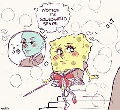 Image result for Cursed Spongebob Anime Meme