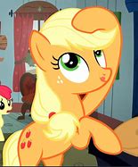 Image result for Apple Bloom and Applejack Smile Cute