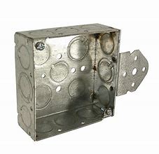 Image result for 2 Gang Metal Electrical Box