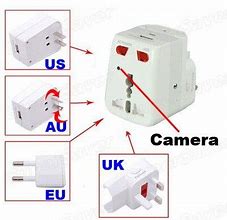 Image result for UK Plug Adapter Spy Camera