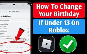 Image result for How to Change Under 13 Age in Roblox