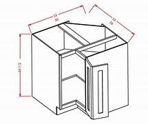 Image result for Diagram of a 36 Inch Lazy Susan