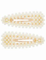 Image result for pearl snaps hair clip