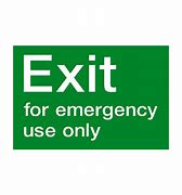 Image result for Emergency Exit IMO Sign