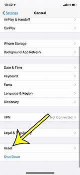 Image result for Reset Network in iPhone