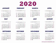 Image result for Calendar 365 2020 Calendar