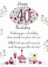 Image result for Happy 40th Birthday Wishes Female