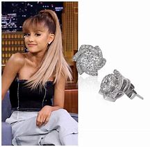 Image result for Ariana Grande Diamond Earrings
