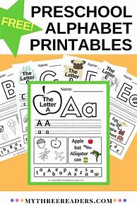 Image result for A to Z Worksheets for Preschoolers