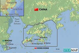 Image result for World Map Macau and Hong Kong